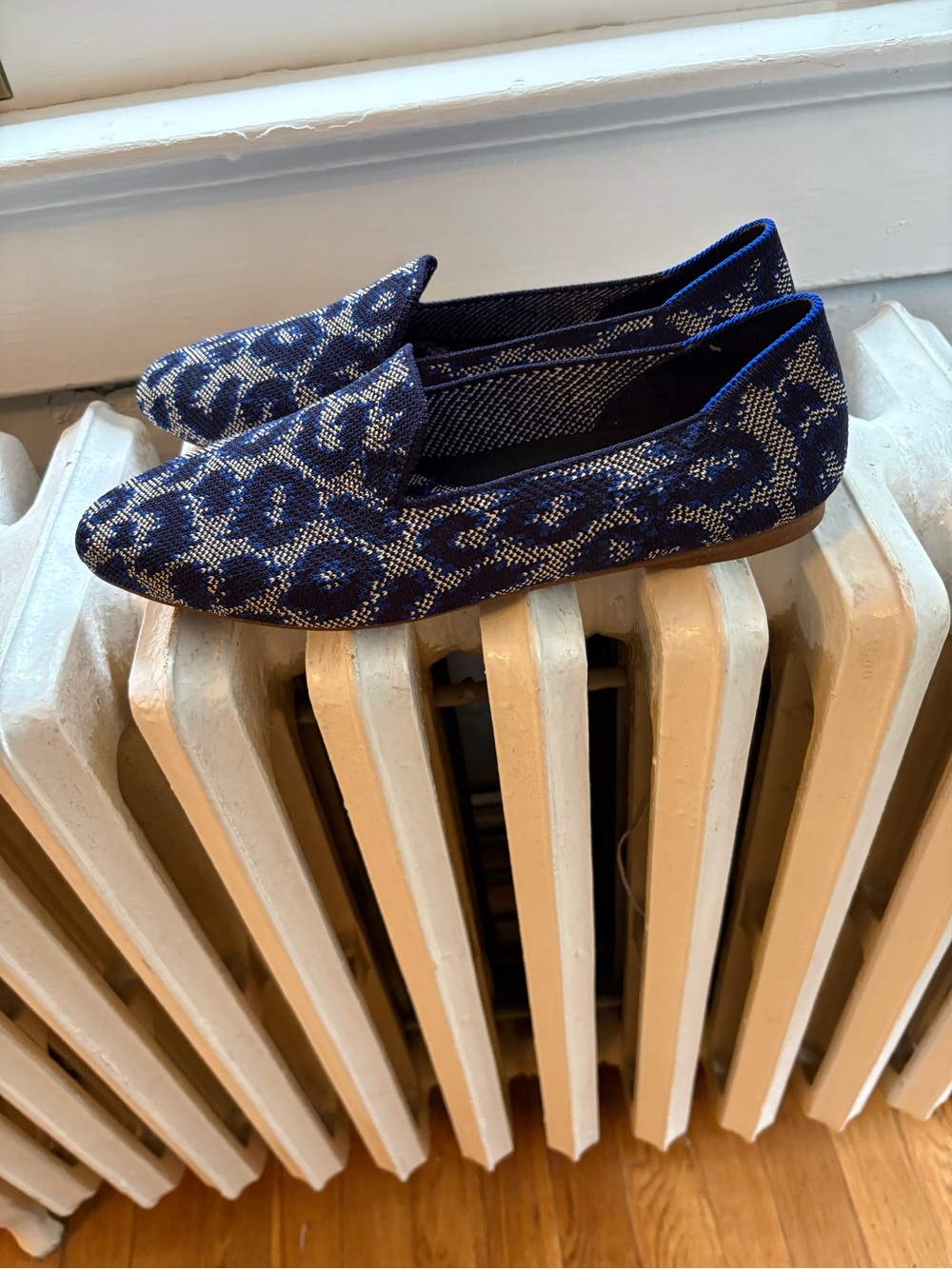 Rothy's Almond Loafer in Indigo Cat